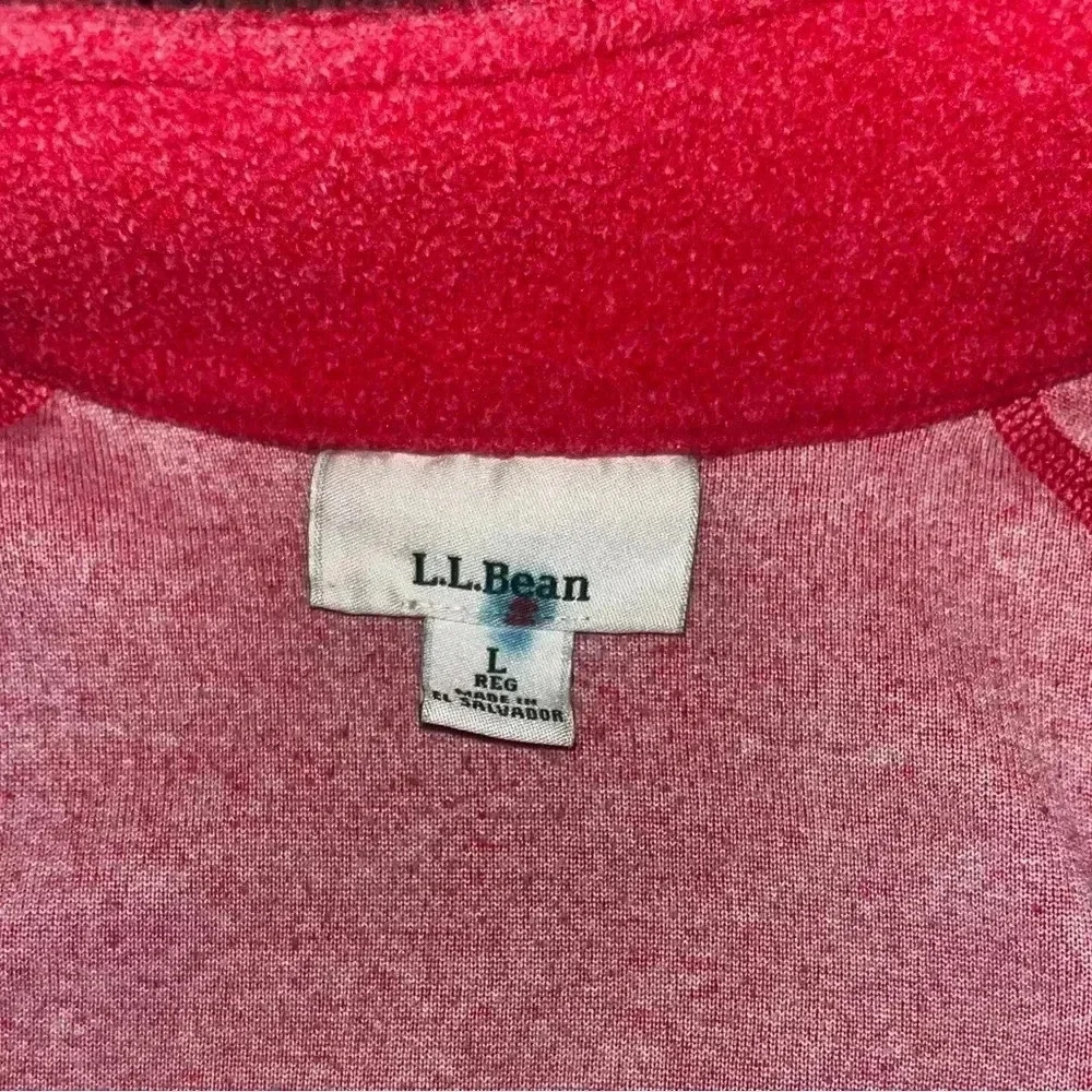 LL Bean large vtg women’s fleece 1/4 zip - Picture 2 of 3